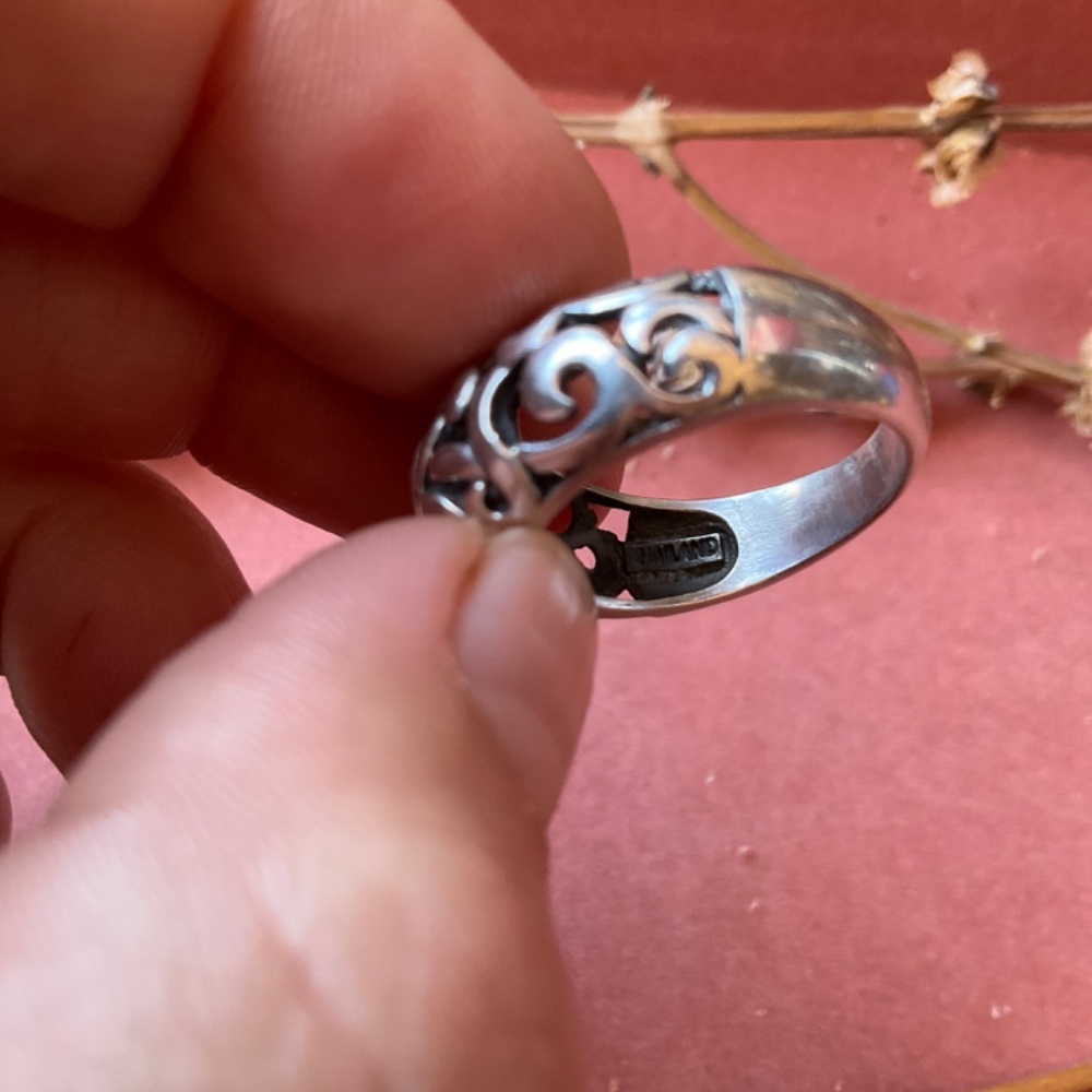 Thai Filigree Sterling Silver Ring - Picture 5 of 6